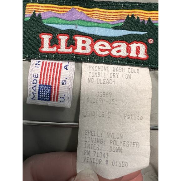 Vintage LL Bean Maine Parka Coat Down Puffer Small USA Cinch Waist Skiing Thick - Picture 8 of 15